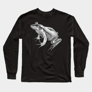 Graphic bnw frog toad Long Sleeve T-Shirt